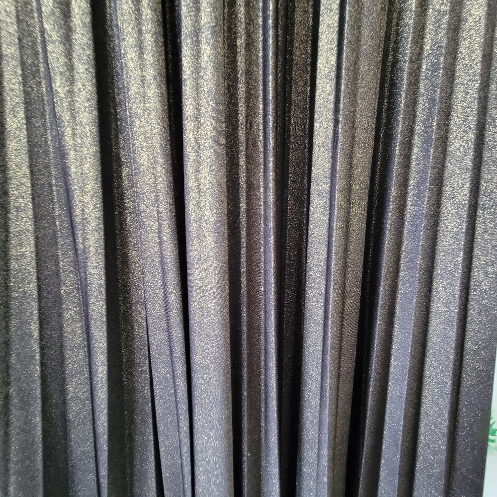 Xscape Shimmer Pleated Maxi Dress. - Picture 9 of 14